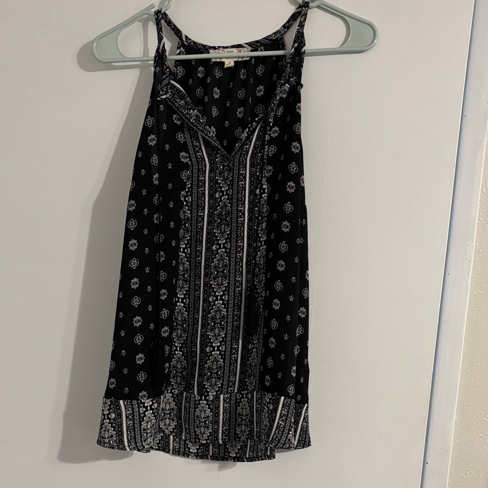 Pink Republic Black and White Camisole